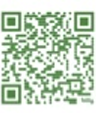 Green and white QR code on a white background. The code consists of green square patterns and can be scanned with a mobile device to access digital information or a website.